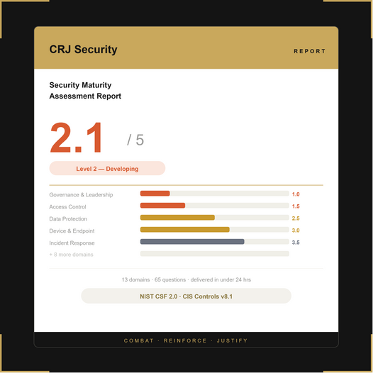 Security Maturity Assessment Report